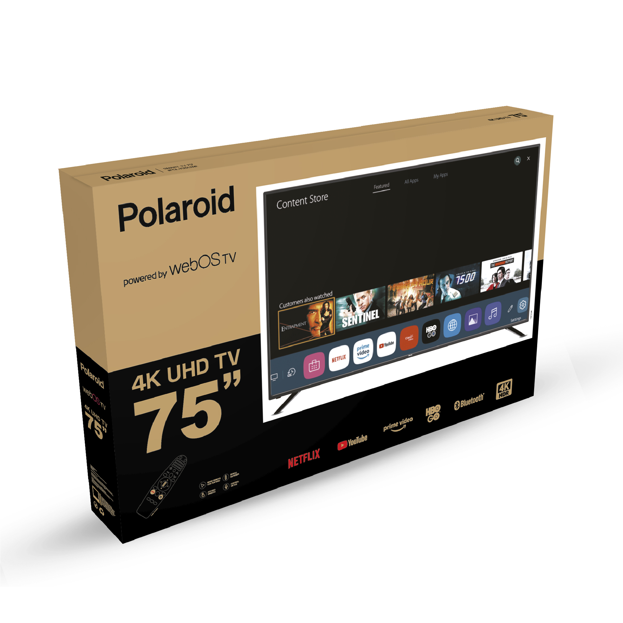 Polaroid 4K UHD Smart webOS 75″ – Polaroid