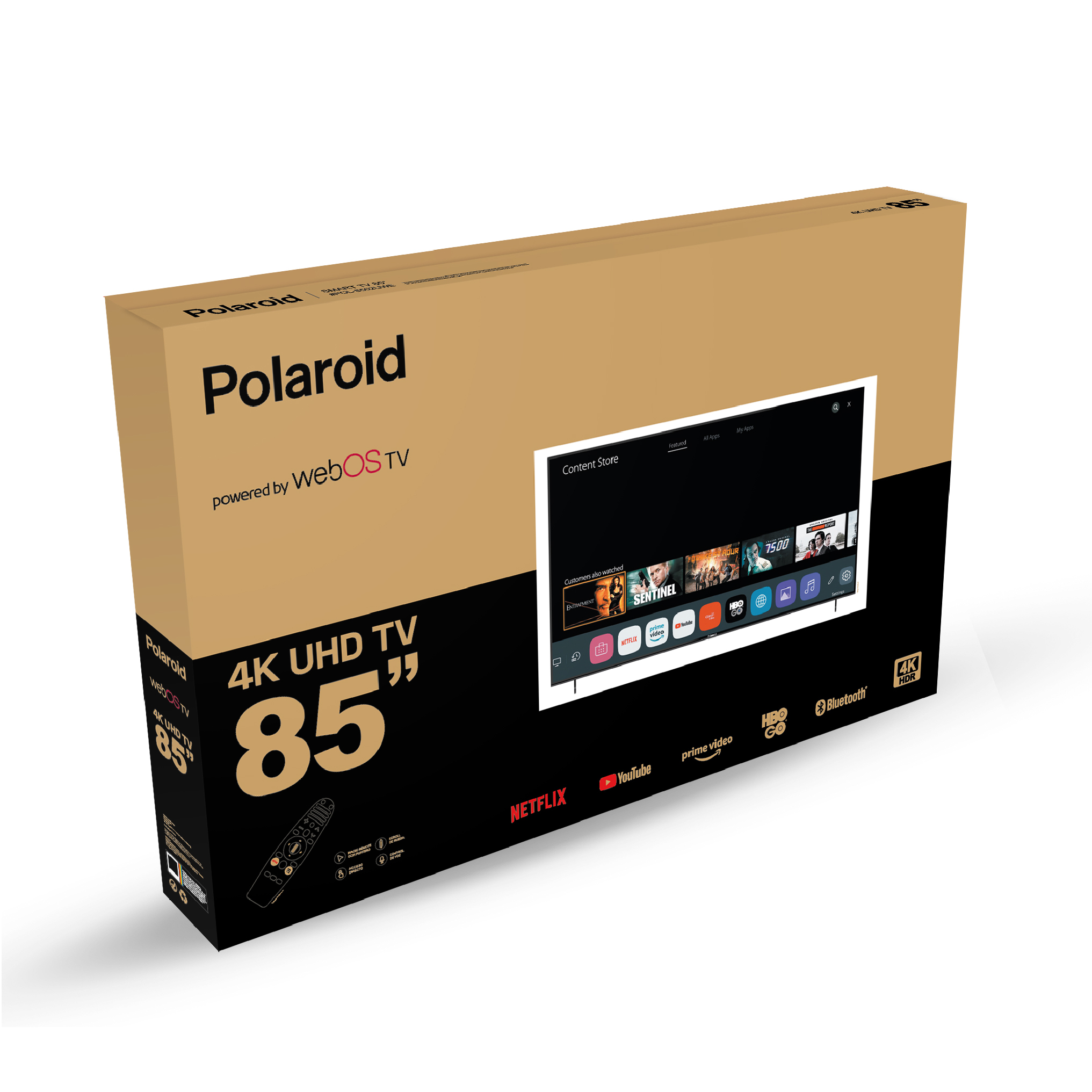 Polaroid 4K UHD Smart webOS 85″ – Polaroid